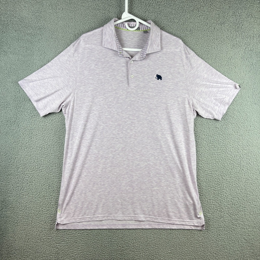 TASC Performance Golf Polo Shirt Mammoth Dunes Mens XL Heather Purple